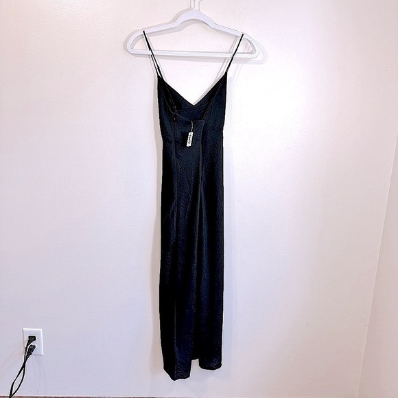 NWT Madewell The Layton Midi Slip Dress True Black Size 0 - Picture 6 of 16